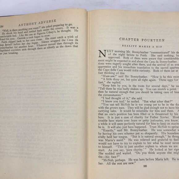 Vintage 1933 Anthony Adverse Hervey Allen Hardcover Historical Fiction Ex Libris - Picture 6 of 14